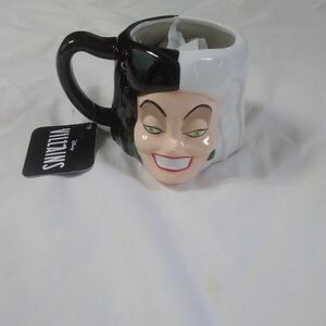 Disney Villains Character Mug with Black and White Design